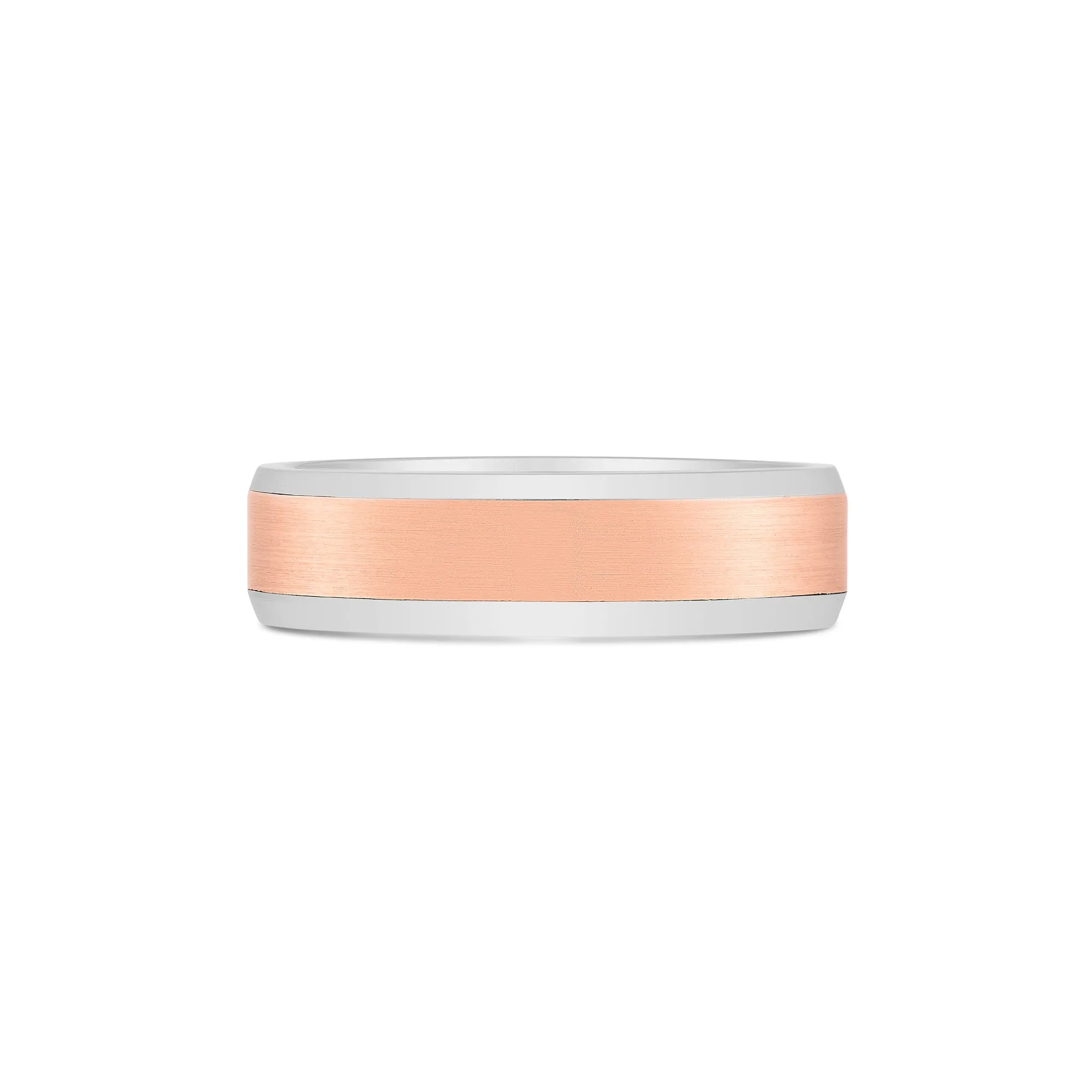 14K Two Tone Gold Band Ring