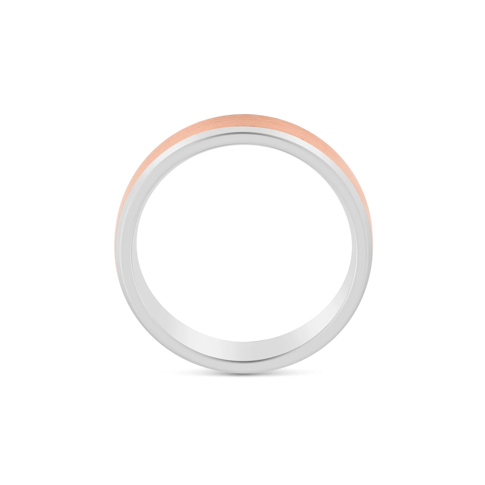 14K Two Tone Gold Band Ring
