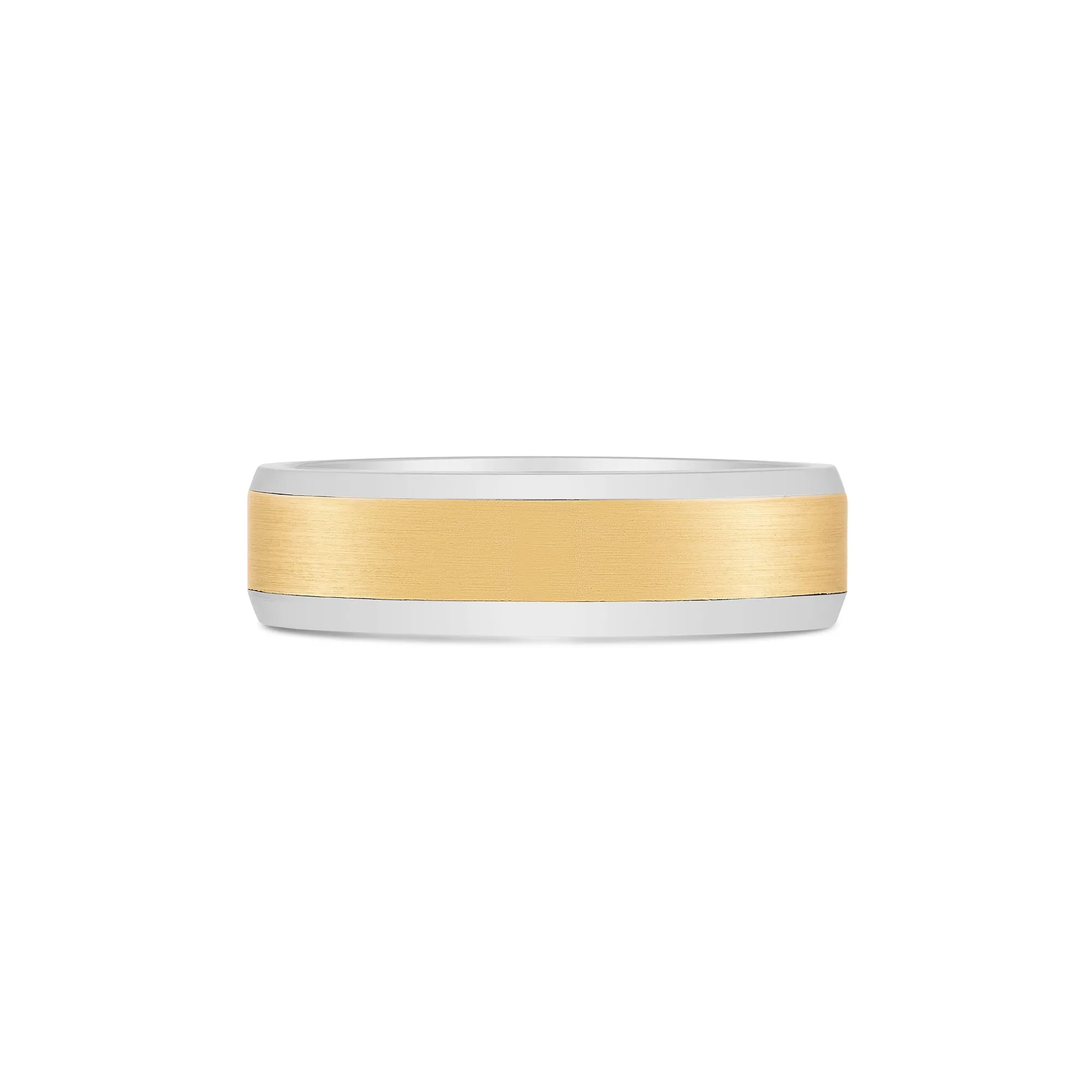 14K Two Tone Gold Band Ring