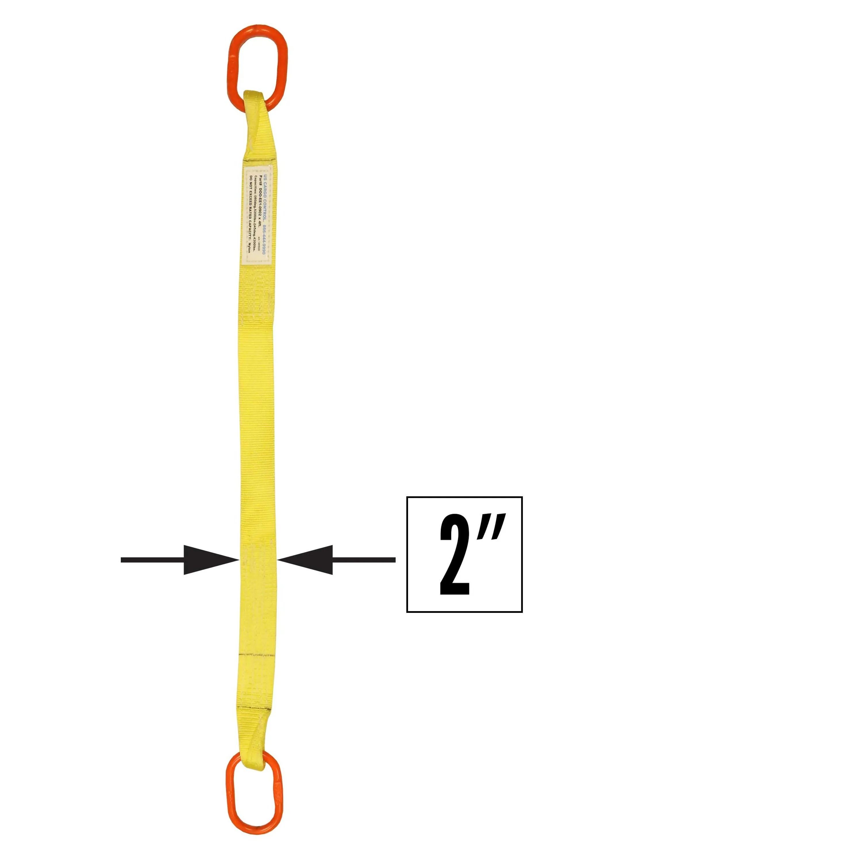 2"x16' (2 ply) Single Leg Nylon Sling w/ Master Link Both Ends