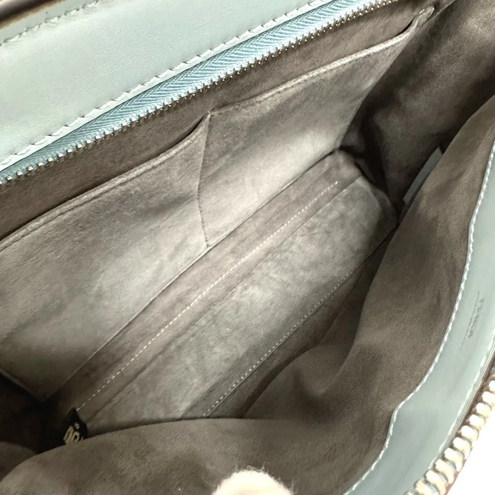 FENDI Handbag 8BN293 leather blue Dot com Women Used