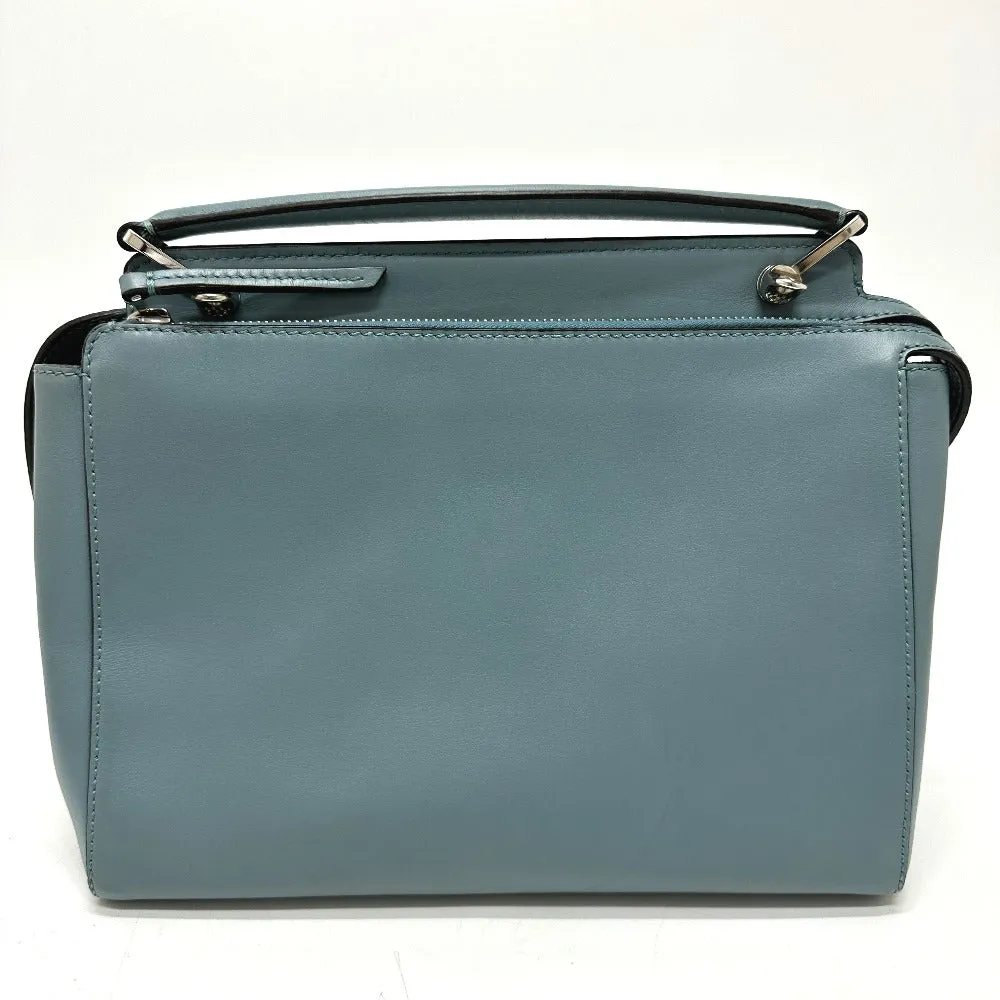 FENDI Handbag 8BN293 leather blue Dot com Women Used