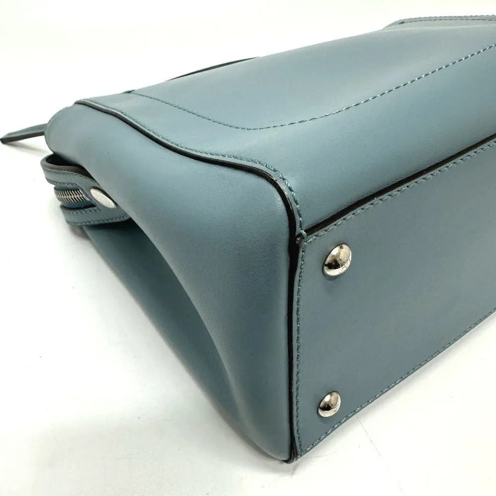 FENDI Handbag 8BN293 leather blue Dot com Women Used