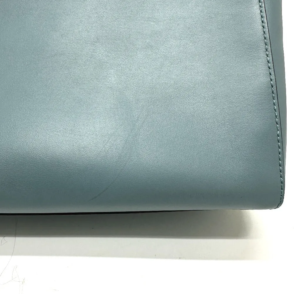 FENDI Handbag 8BN293 leather blue Dot com Women Used