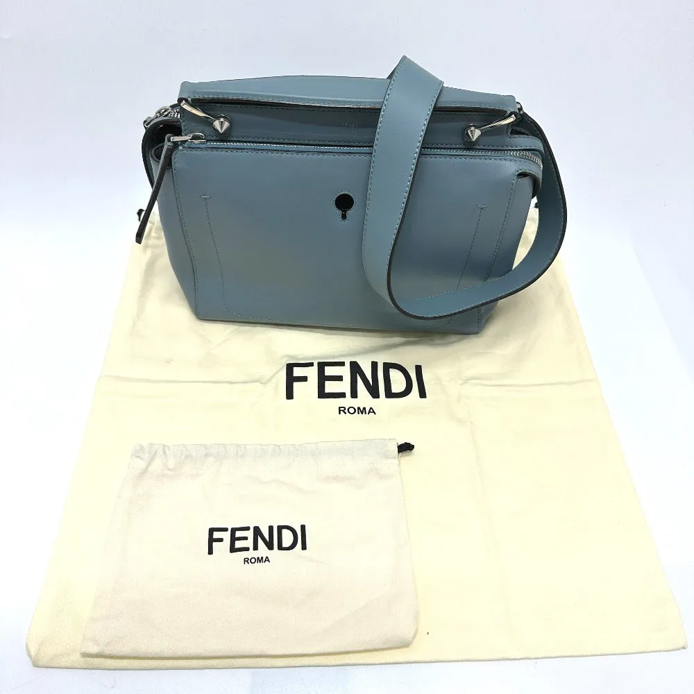 FENDI Handbag 8BN293 leather blue Dot com Women Used