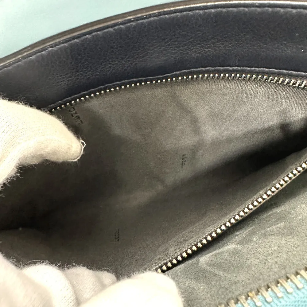 FENDI Handbag 8BN293 leather blue Dot com Women Used