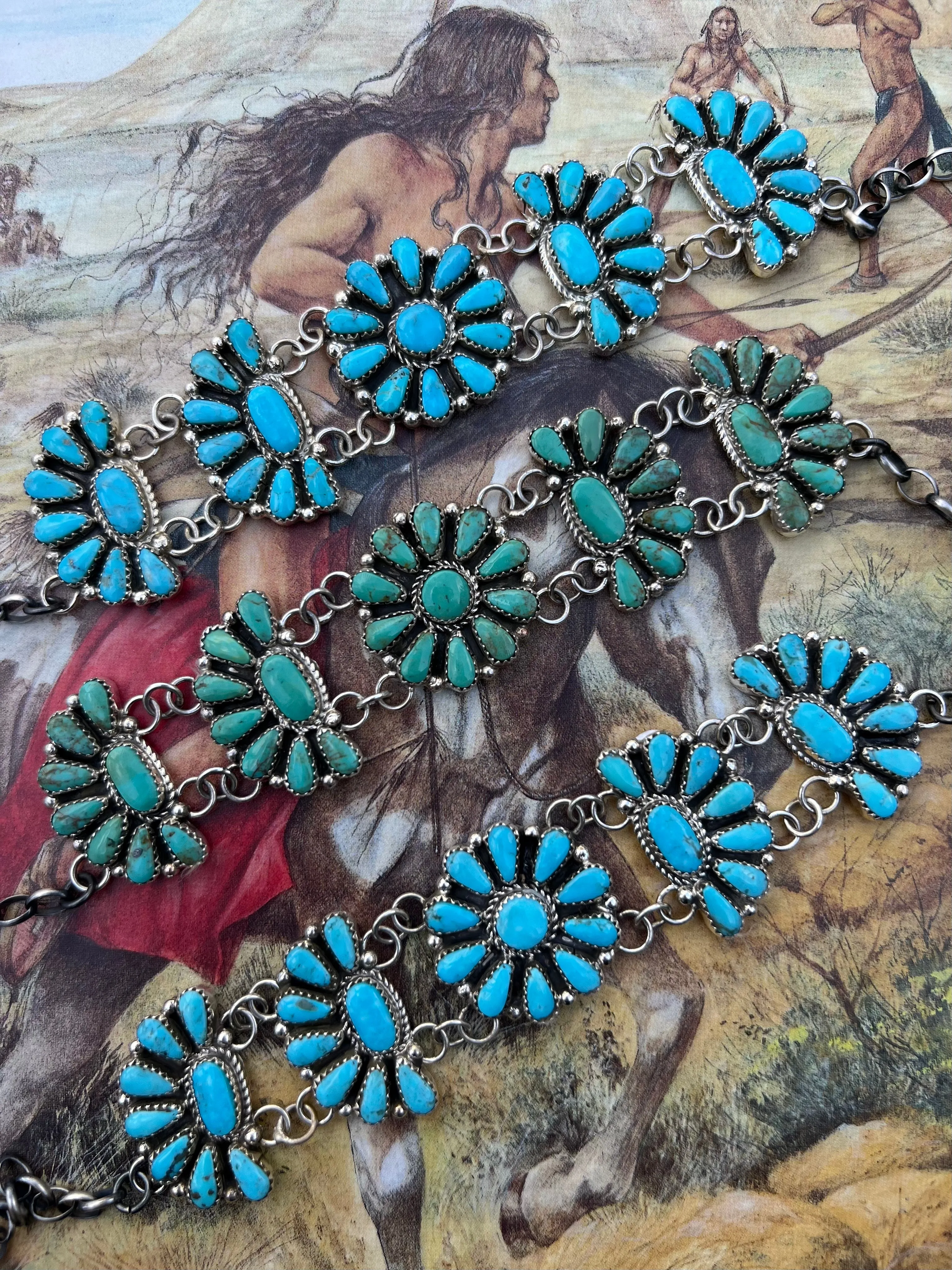Flower Cluster Necklace or Choker
