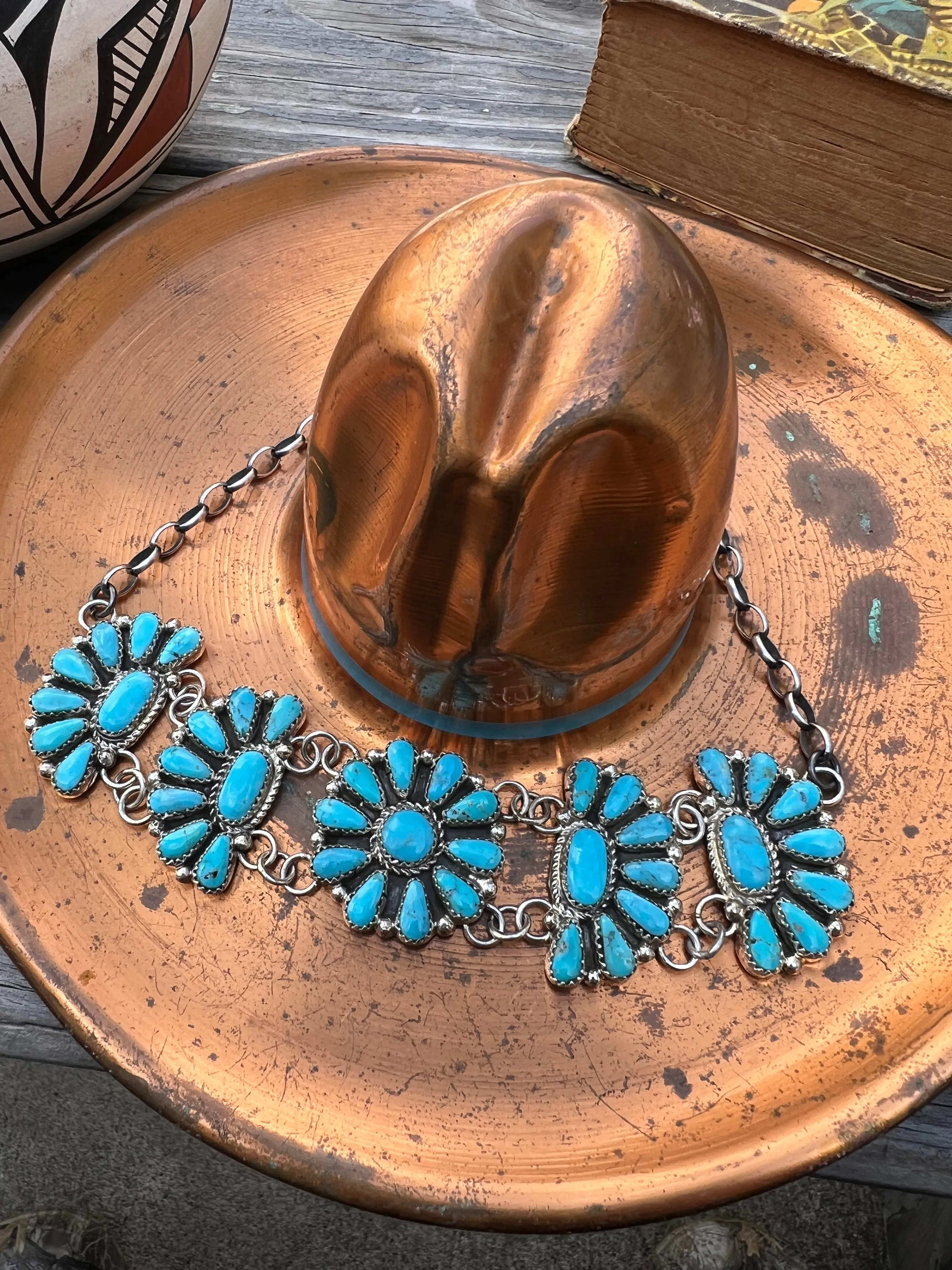 Flower Cluster Necklace or Choker