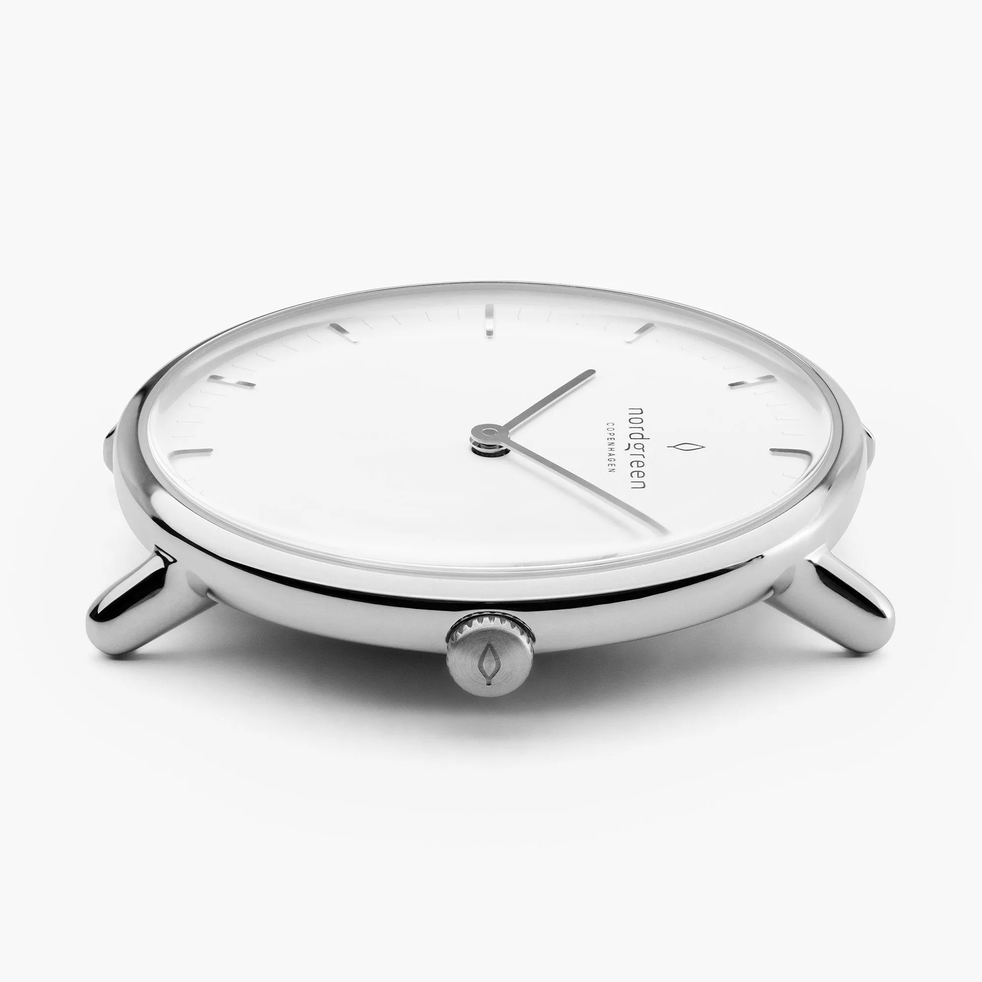 Native | White Dial - Black Vegan Leather