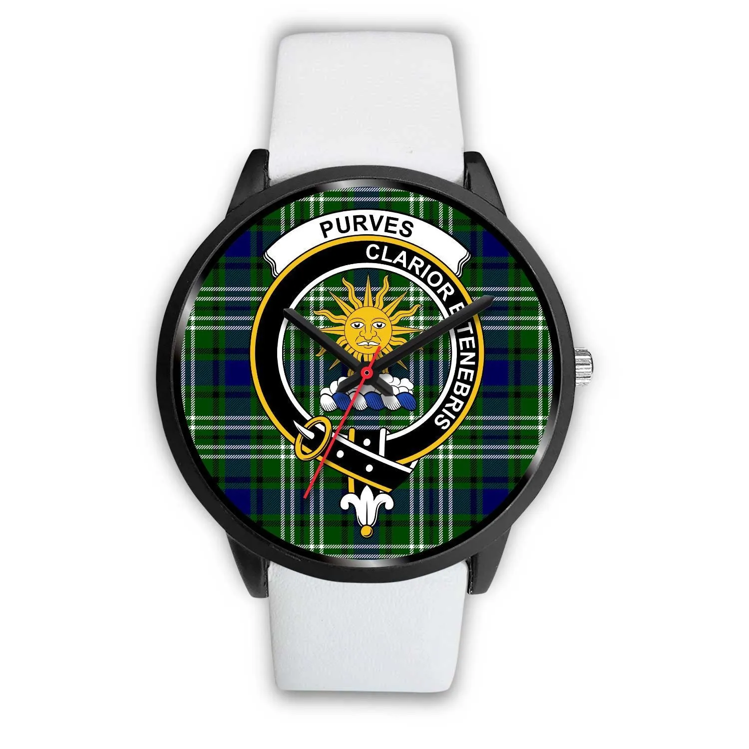 Purves Clan Badge Tartan Black Watch