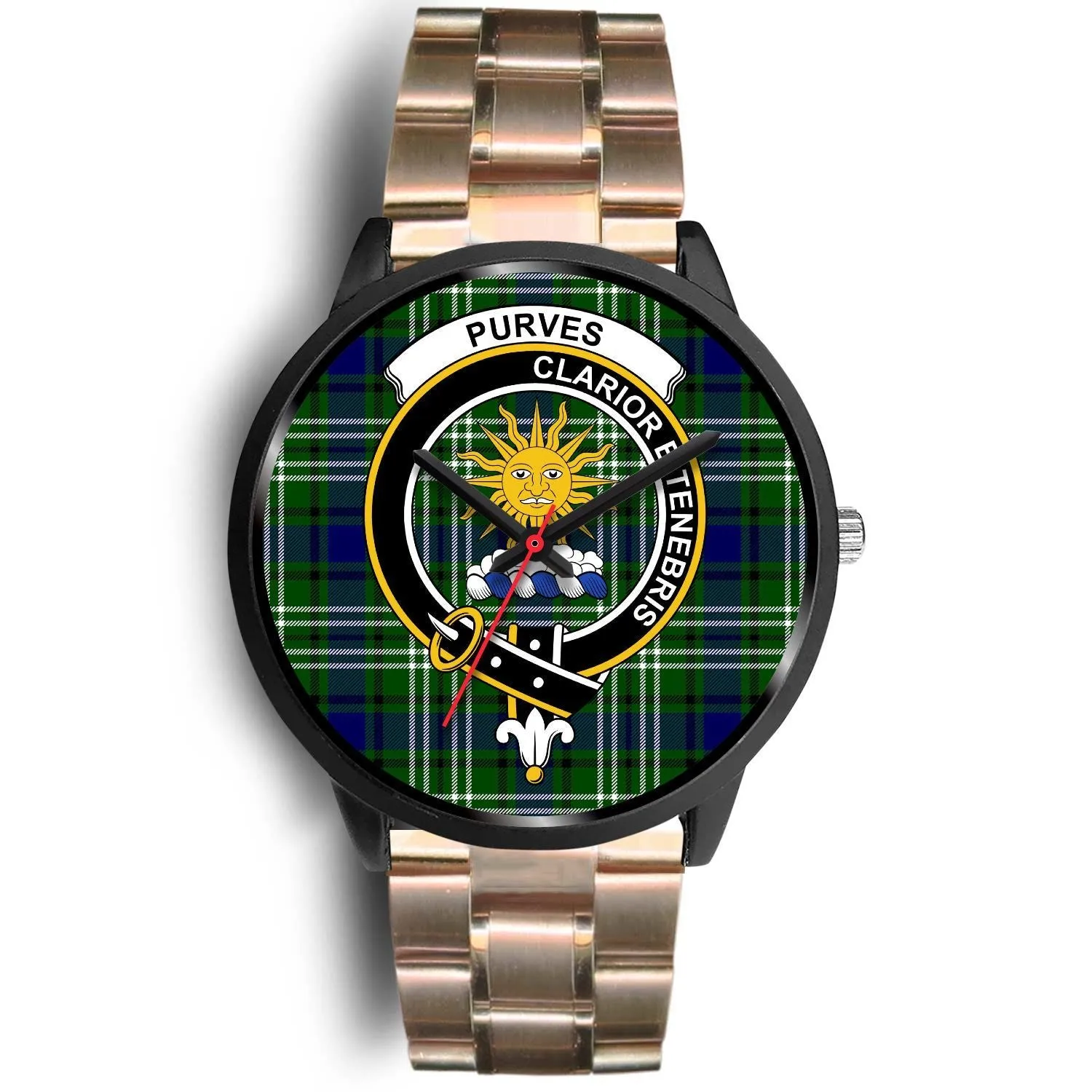 Purves Clan Badge Tartan Black Watch