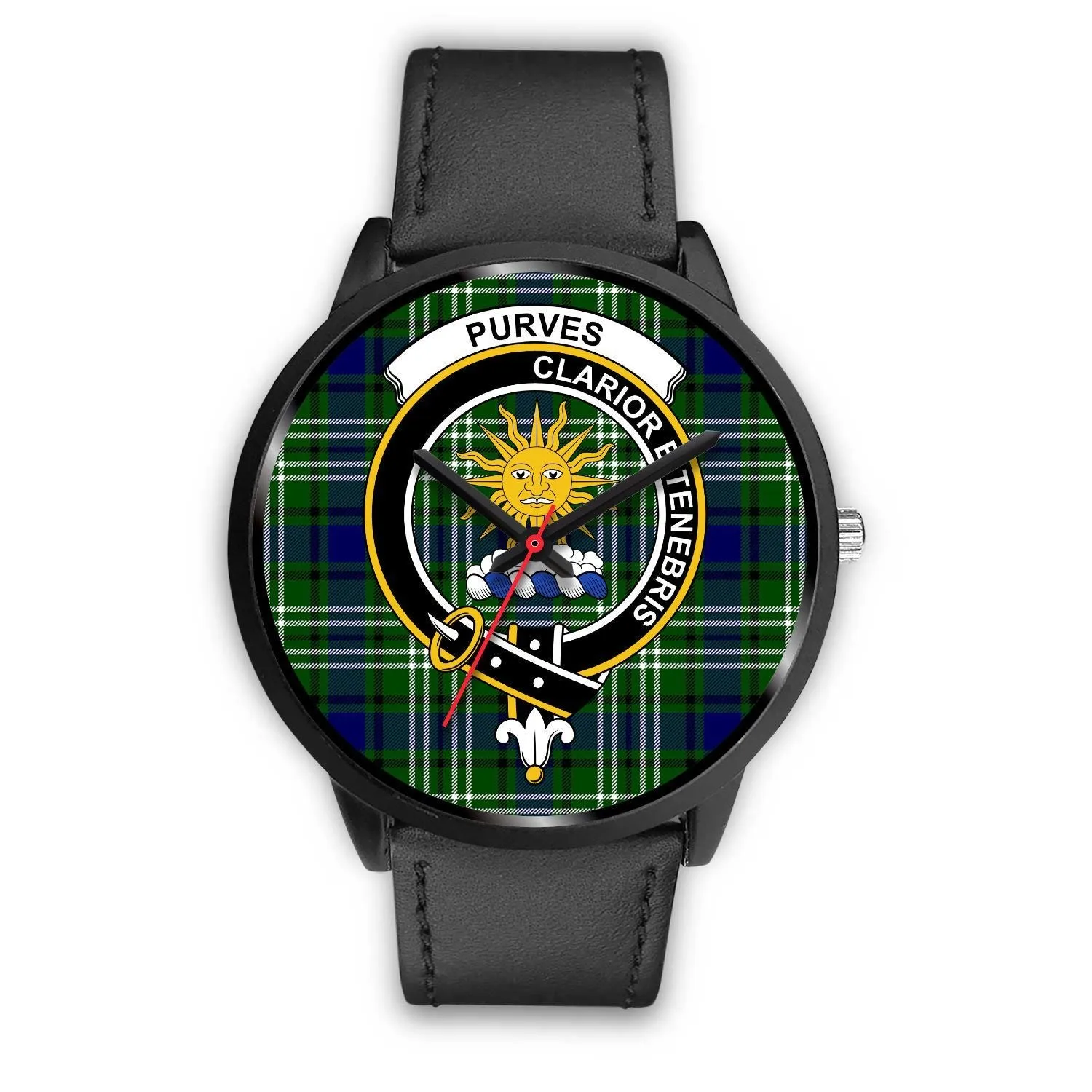 Purves Clan Badge Tartan Black Watch