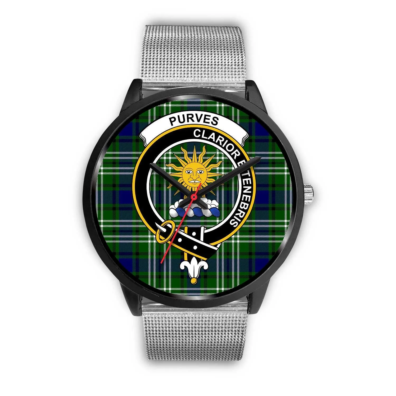 Purves Clan Badge Tartan Black Watch
