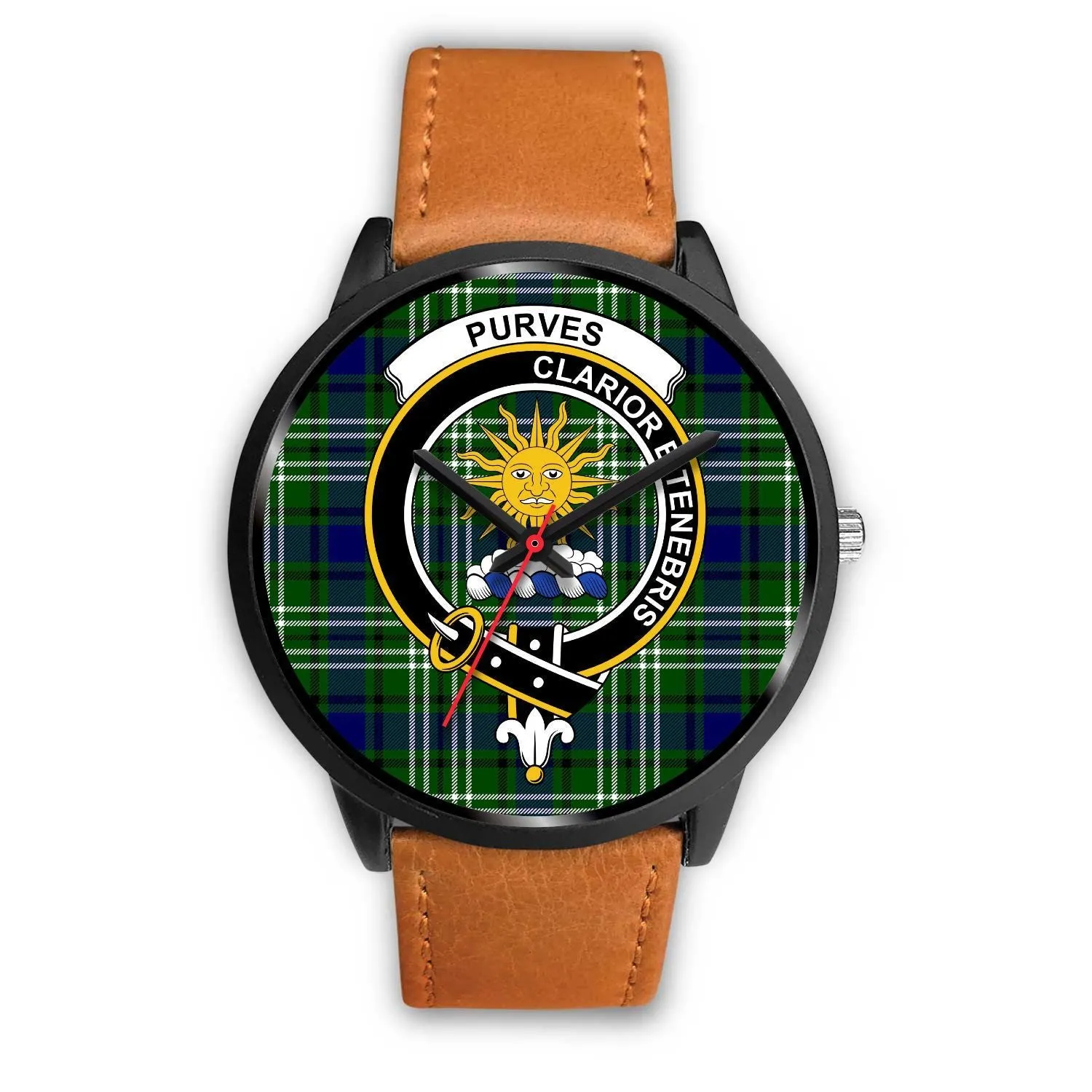Purves Clan Badge Tartan Black Watch