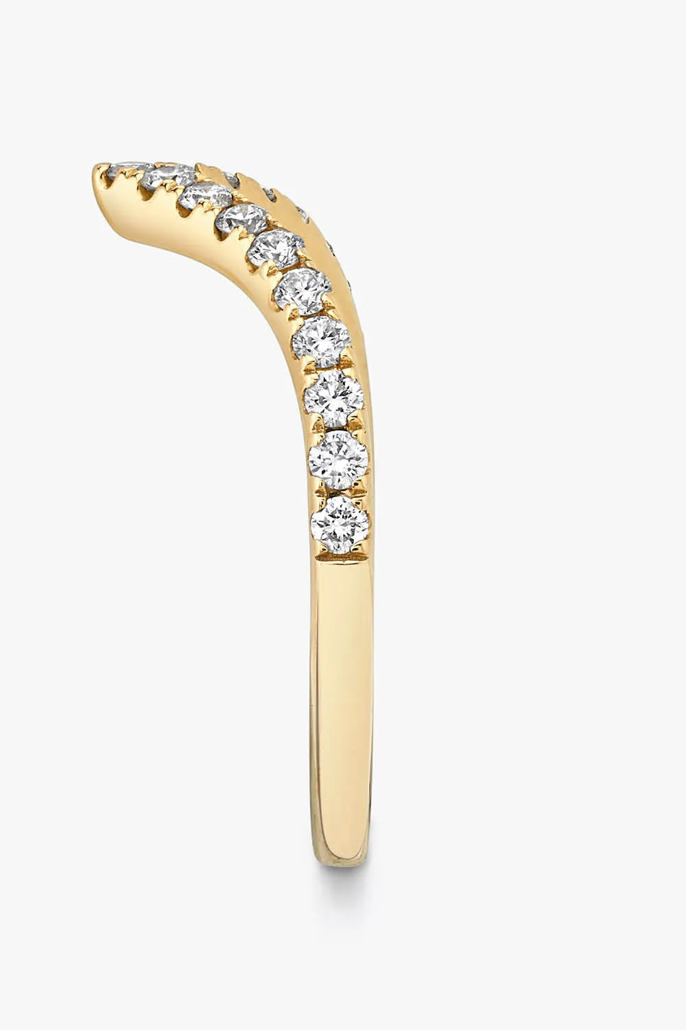 VRAI Signature V Band In Yellow Gold